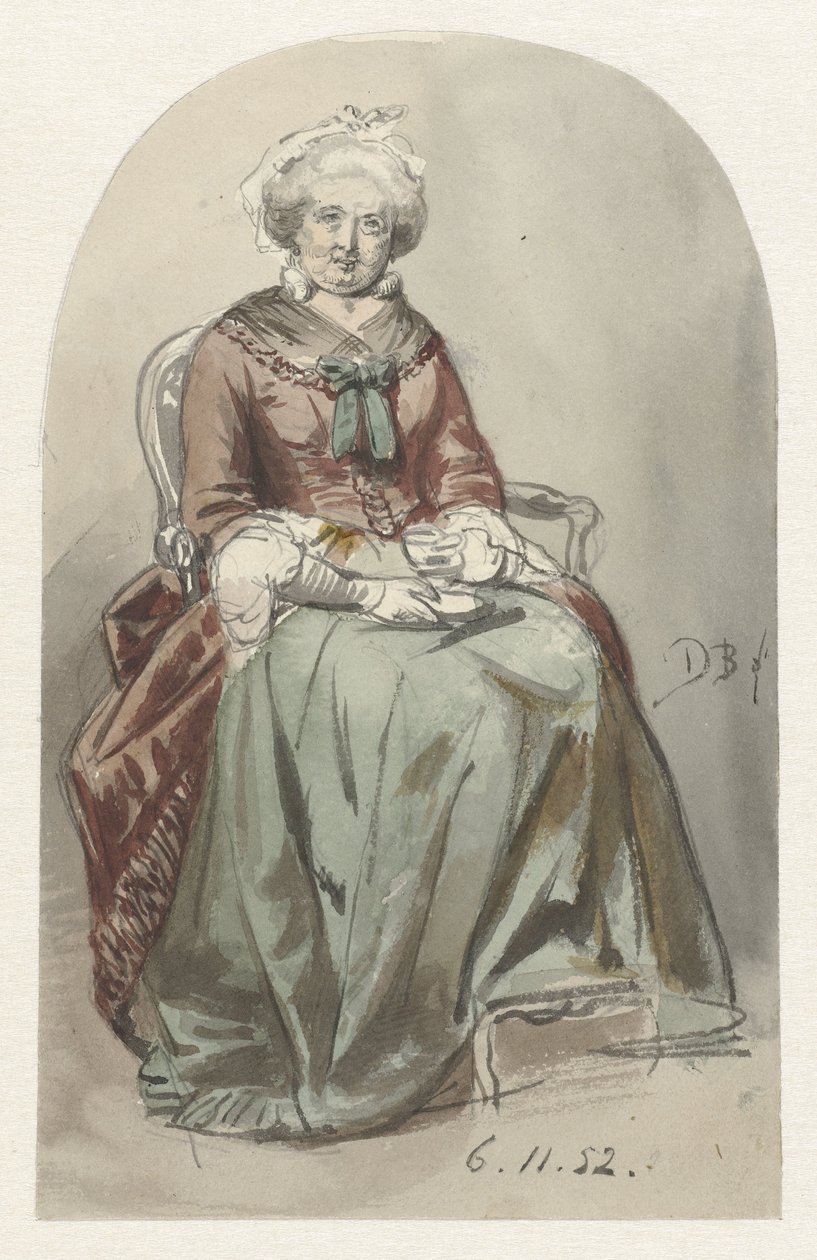 Vieille dame assise - David Bles