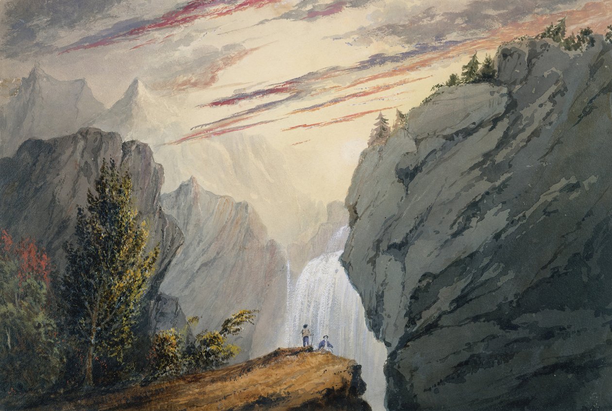 À la cascade, vers 1850 - David Claypoole Johnston