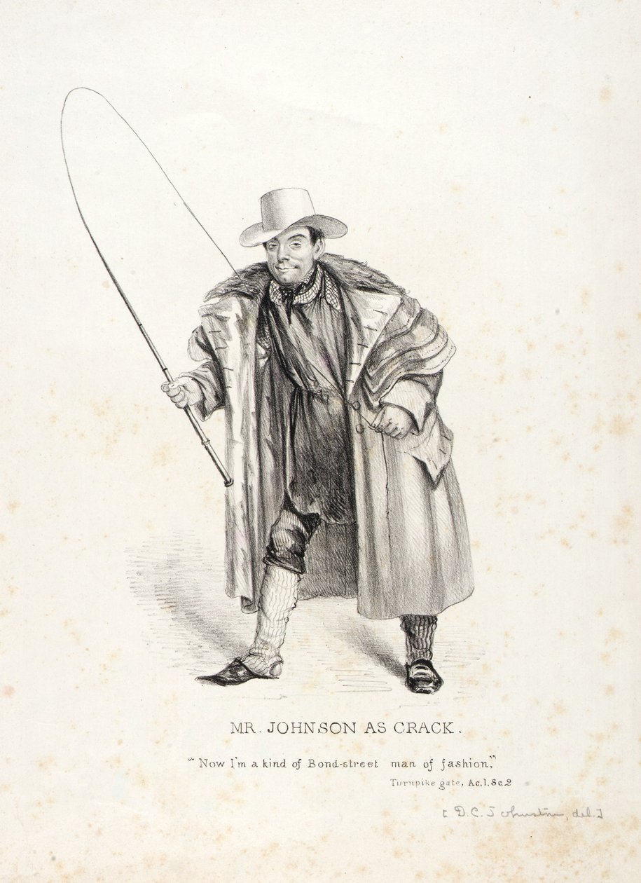 M. Johnson dans le rôle de Crack - David Claypoole Johnston