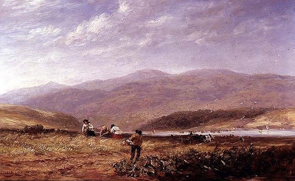 Faneurs dans un paysage gallois - David Cox