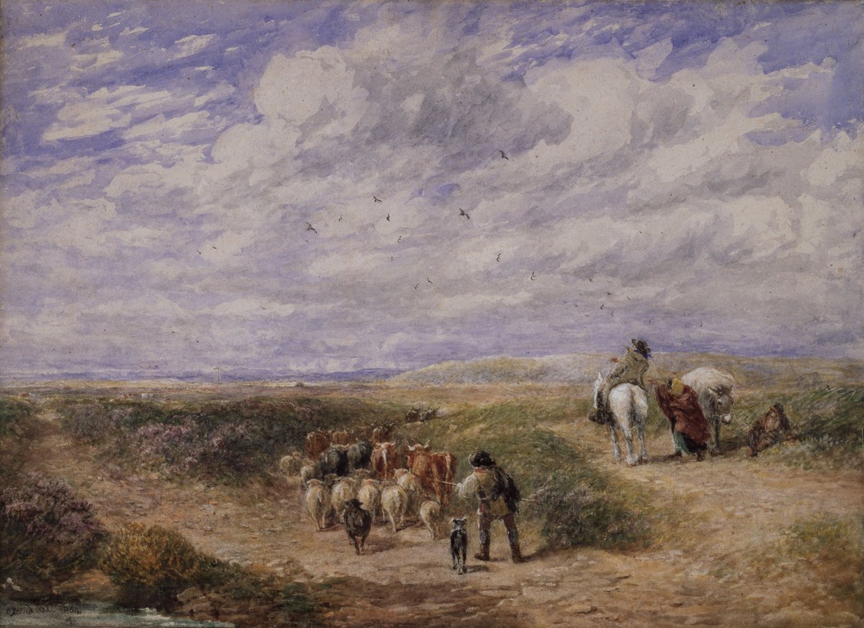 Prenez la route de gauche, 1854 - David Cox