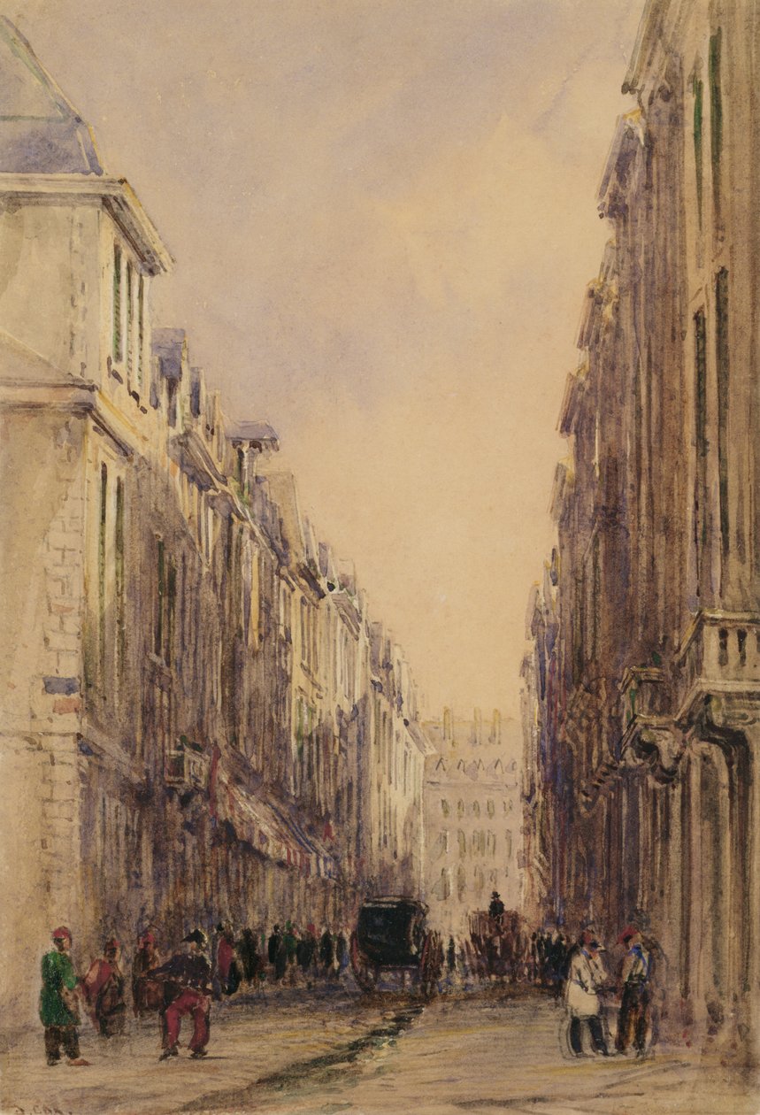 Rue Vivienne, Paris - David Cox