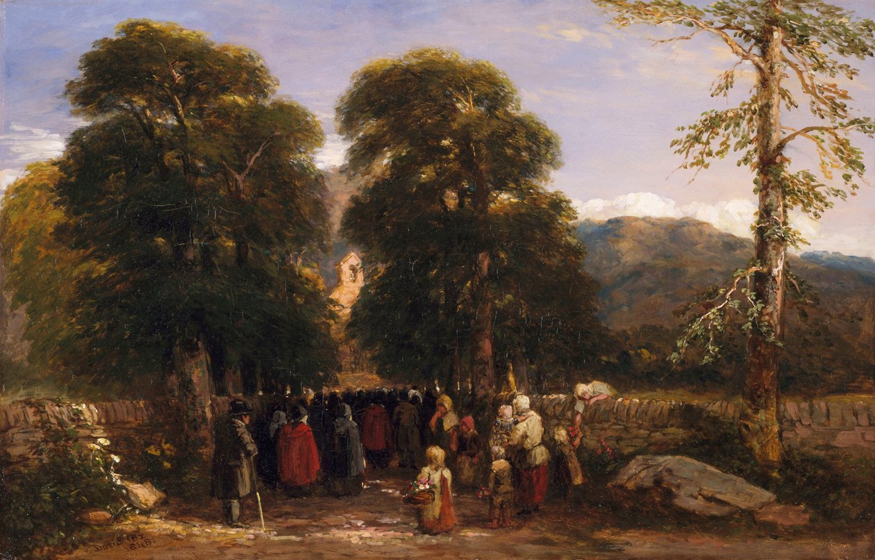 Les Funérailles galloises, 1848 - David Cox