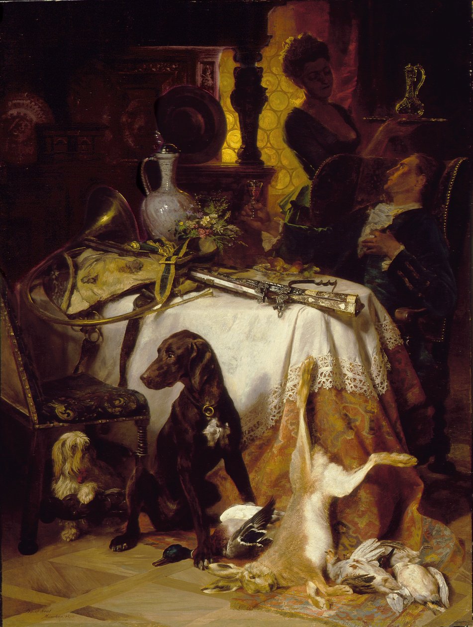 Après la chasse, 1870 - David Dalhoff Neal