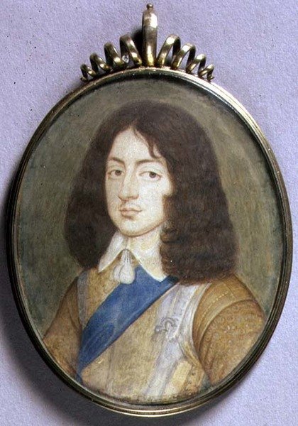 Portrait miniature de Charles II - David Des Granges