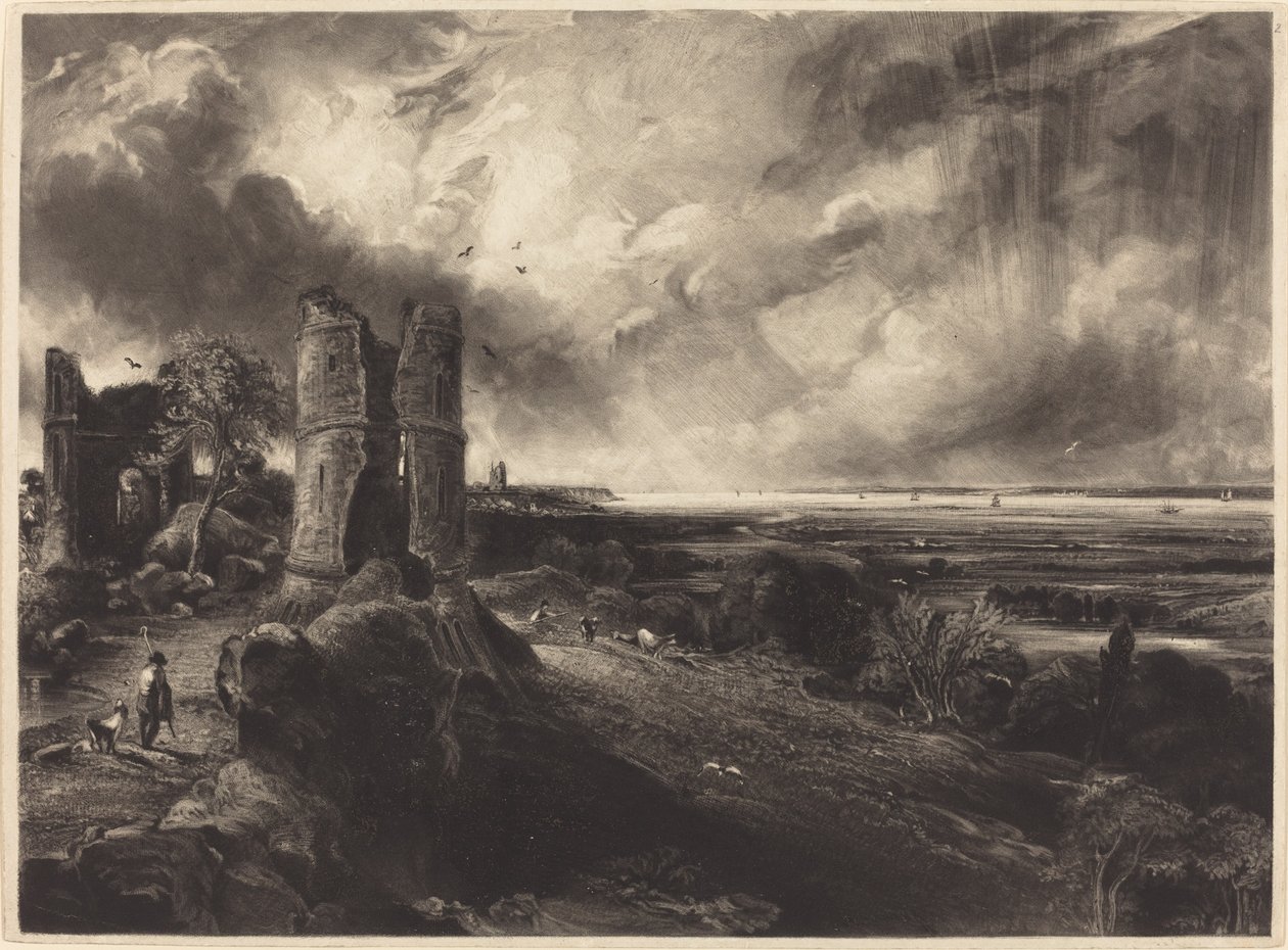 Château de Hadleigh (Grande plaque) - David Lucas after John Constable