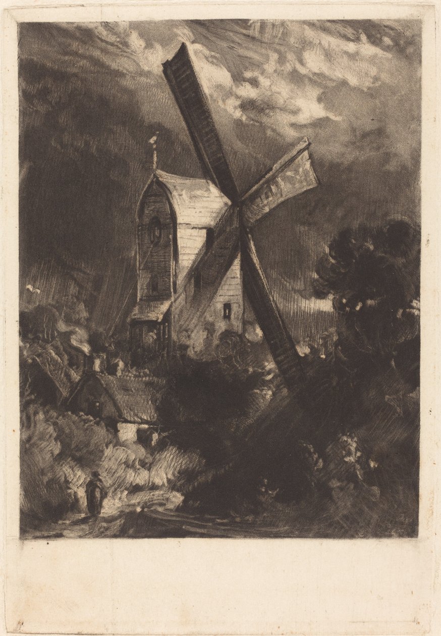 Moulin près de Brighton - David Lucas after John Constable