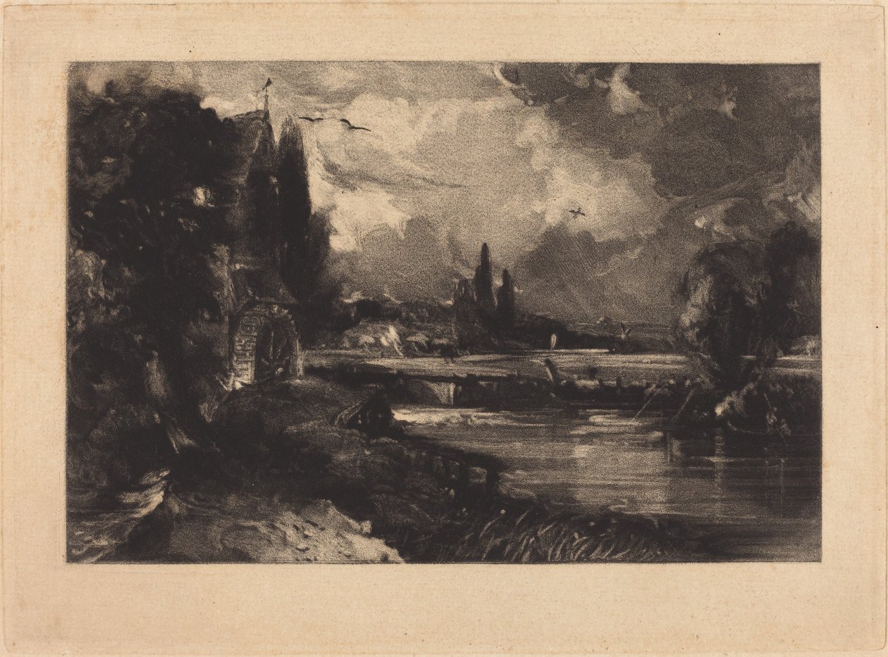 Moulin près de Colchester - David Lucas after John Constable