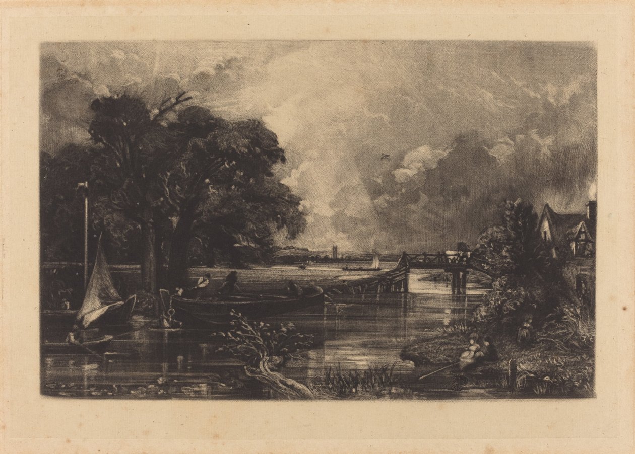 Rivière Stour - David Lucas after John Constable
