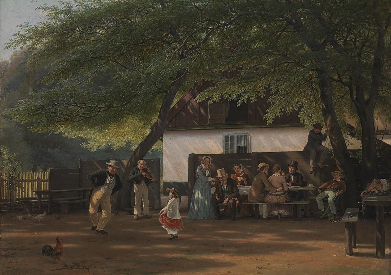 Une fête du café chez un garde-chasse - David Monies