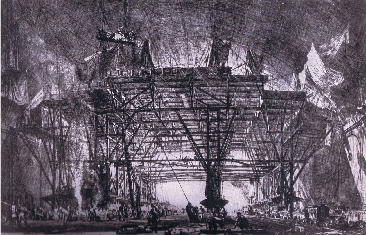 Le Grand Portique, Bibbys Annual - David Muirhead (after) Bone