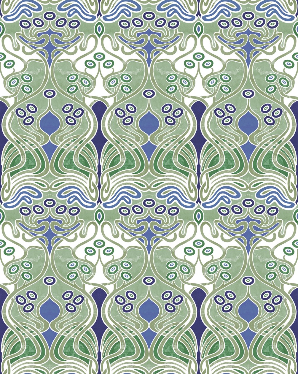 Beauclair Pale Green,2018 (technique mixte numérique) - David Newton
