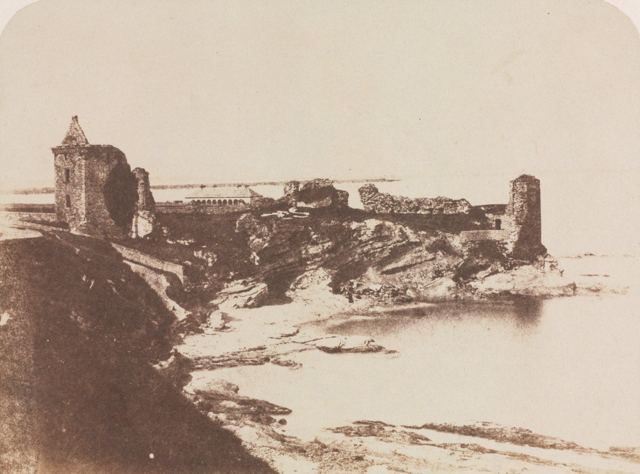 Château de St. Andrews, vu du sud-est - David Octavius Hill