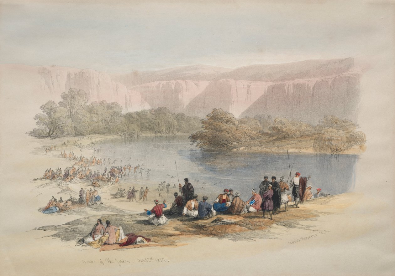 Rives du Jourdain - David Roberts