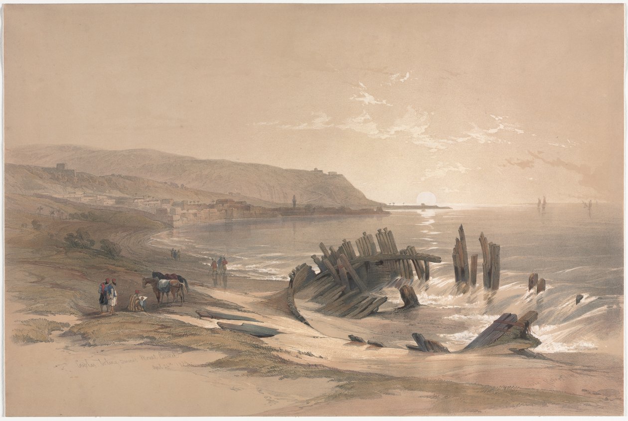 Caiaphas regardant vers le Mont Carmel - David Roberts