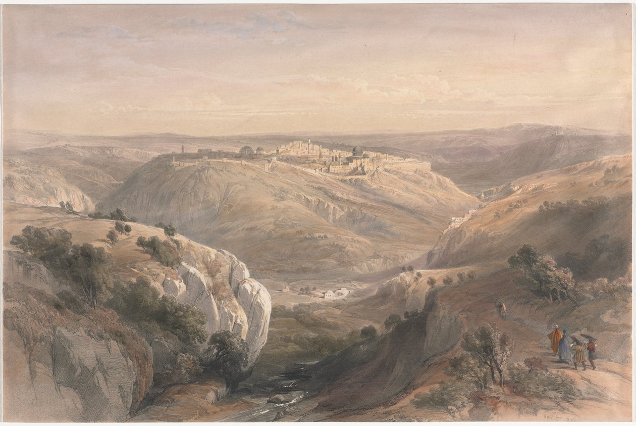 Jérusalem vue du sud - David Roberts