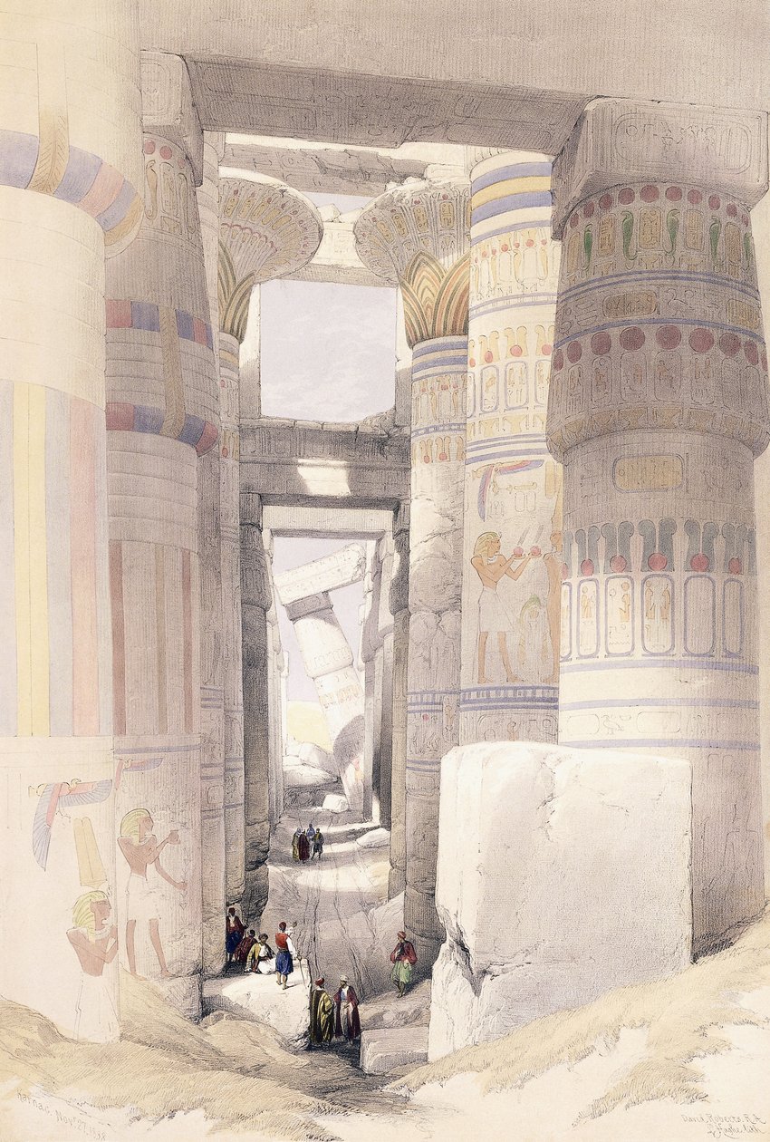 Karnac, 27 novembre 1838, 1842-1849 - David Roberts