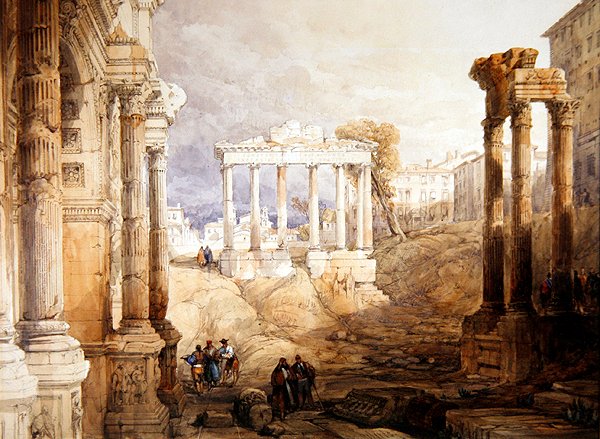 Le Forum, Rome - David Roberts