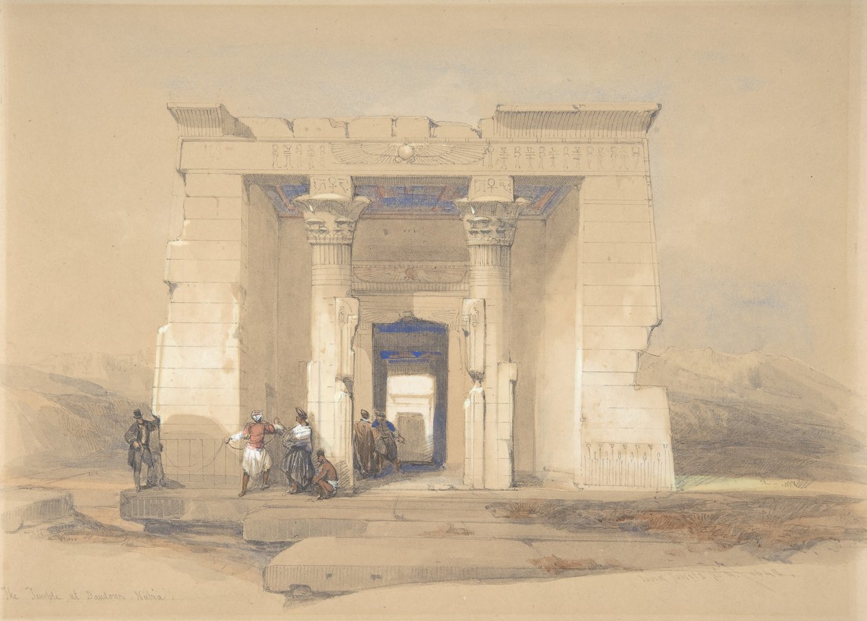 Le Temple de Dendur, Nubie, 1848 - David Roberts