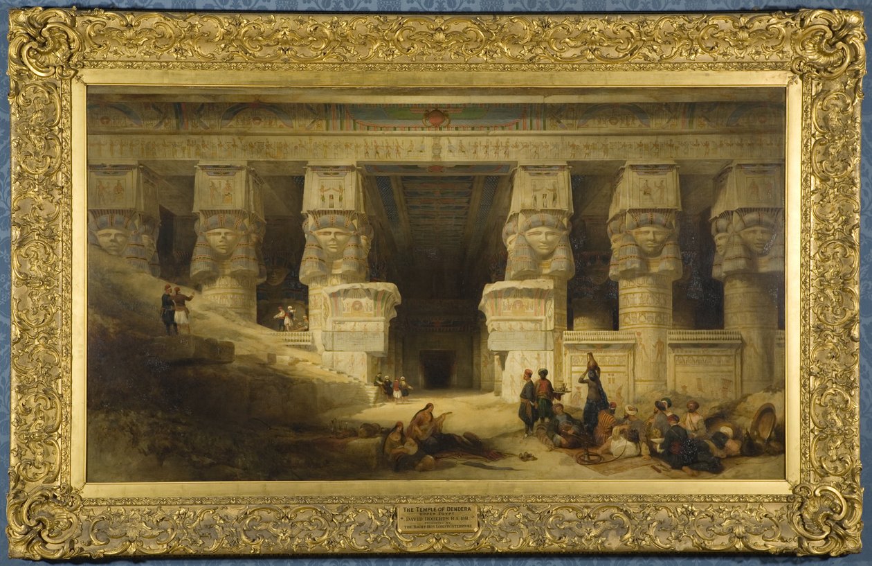 Le temple de Dendera, Haute-Égypte - David Roberts
