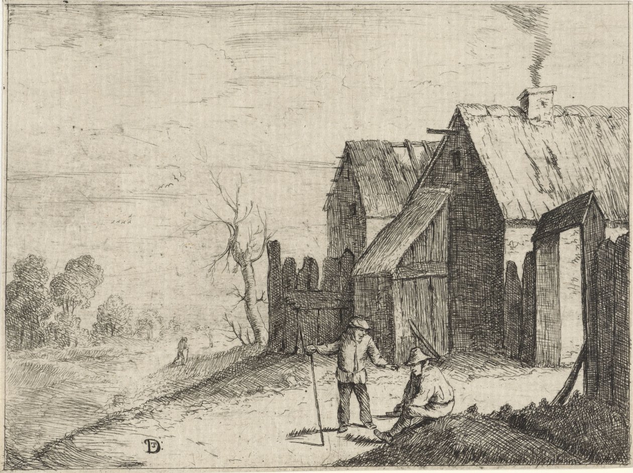 Deux paysans en conversation - David Teniers (II)
