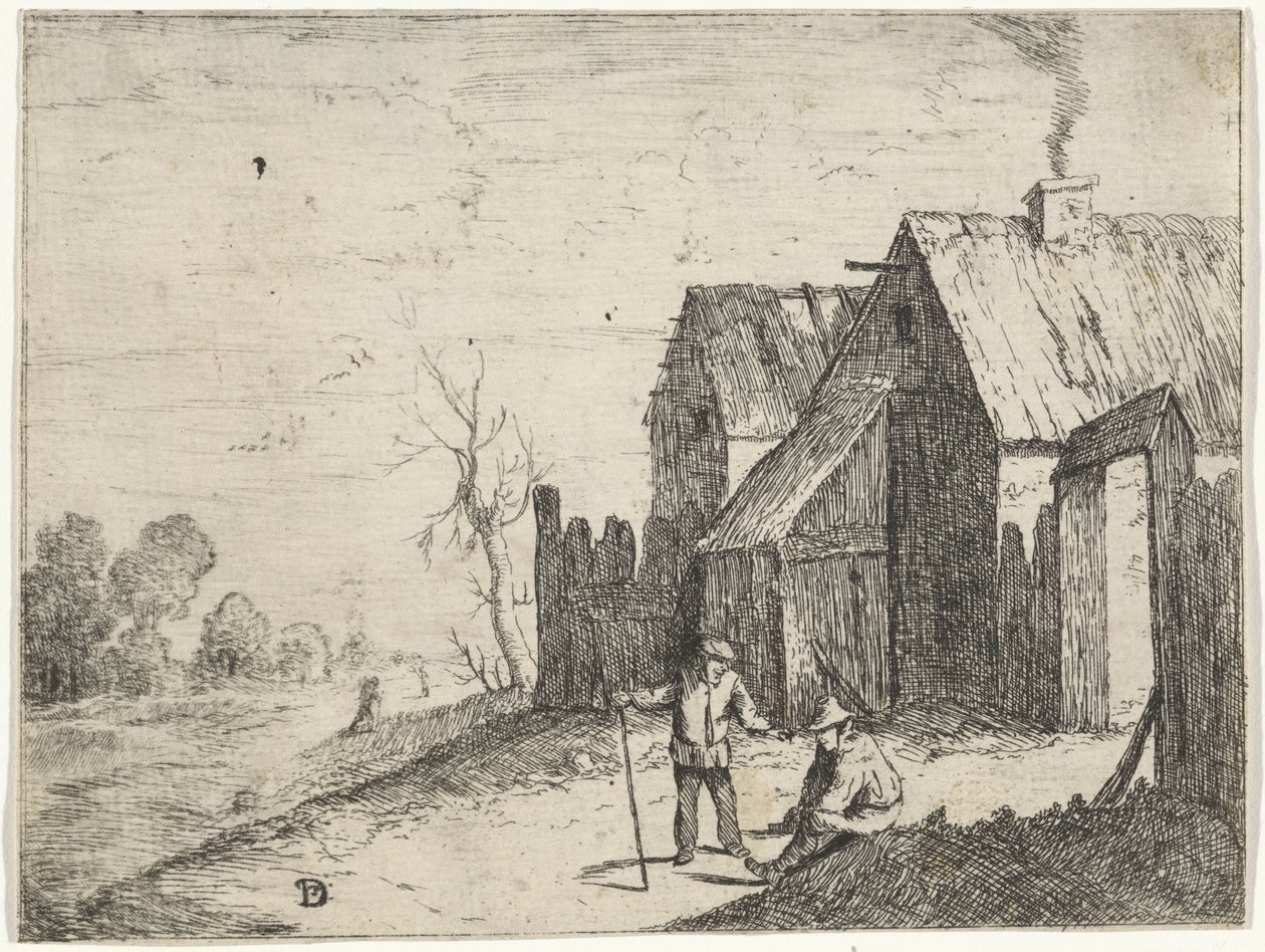 Deux paysans en conversation - David Teniers (II)