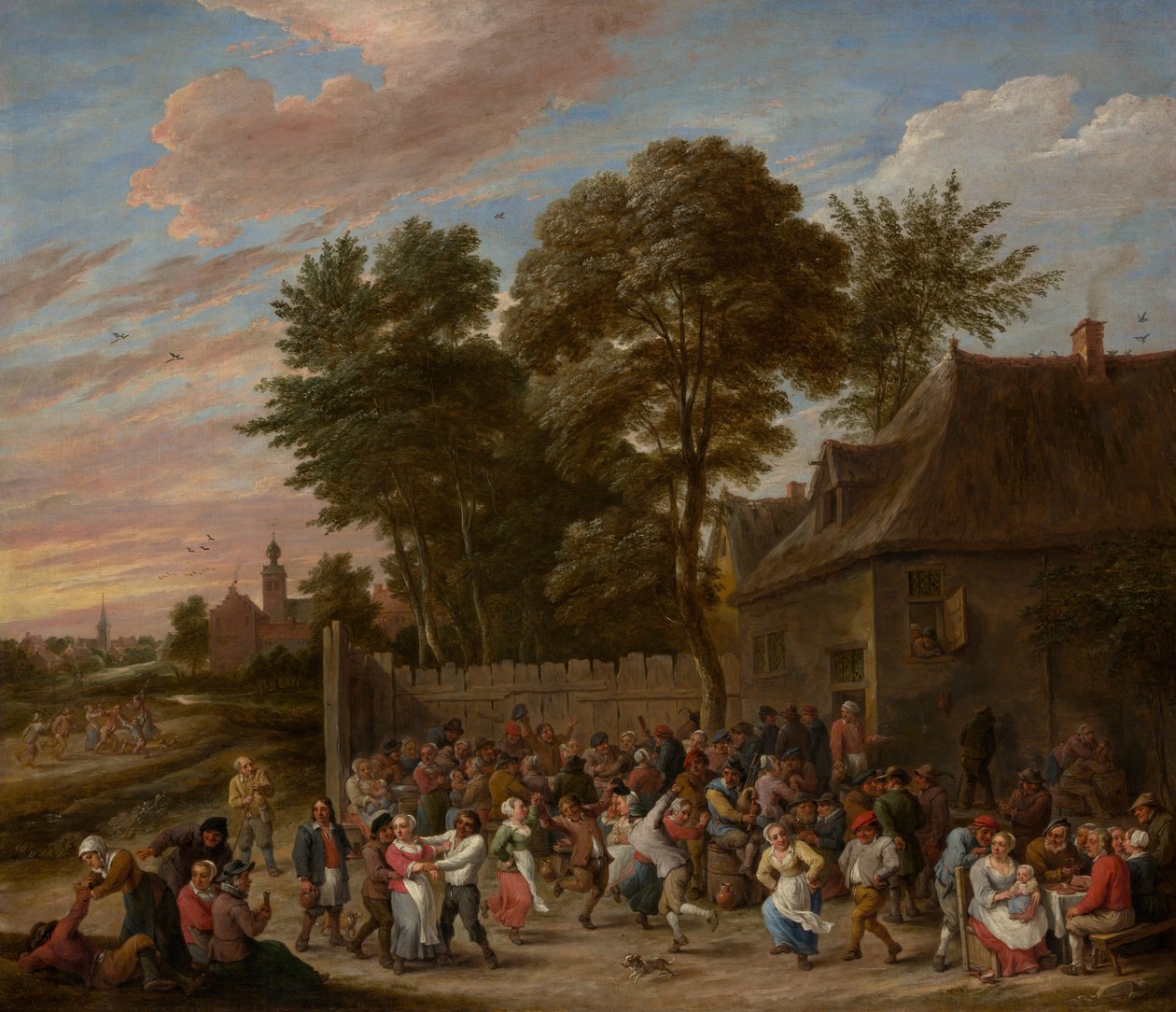 Paysans dansant et festoyant, ca. 1660 - David Teniers II