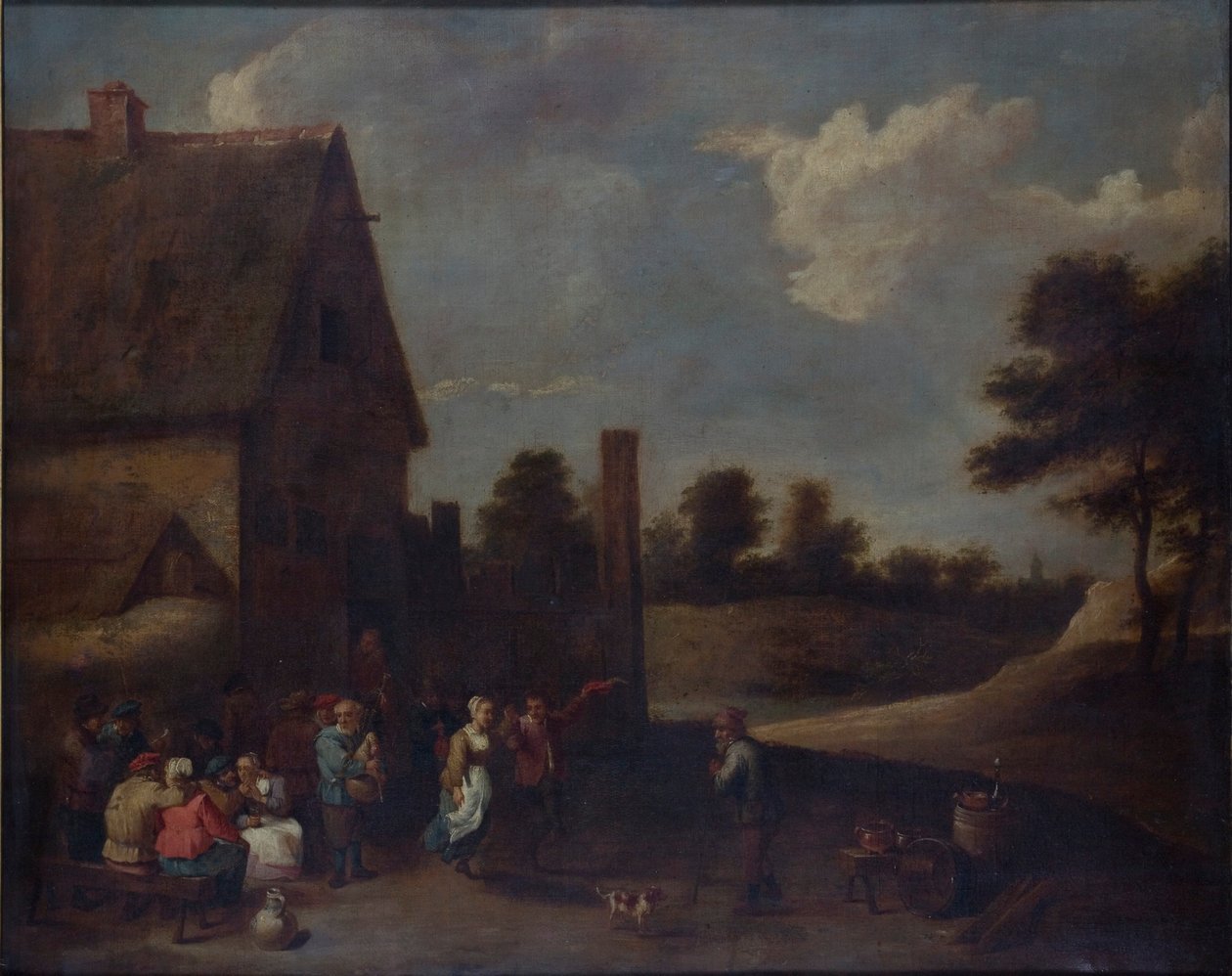 Paysans caroussant - David Teniers II
