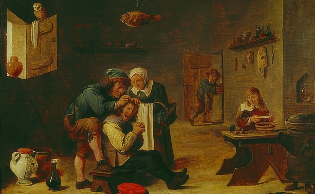Opération chirurgicale - David Teniers the Elder