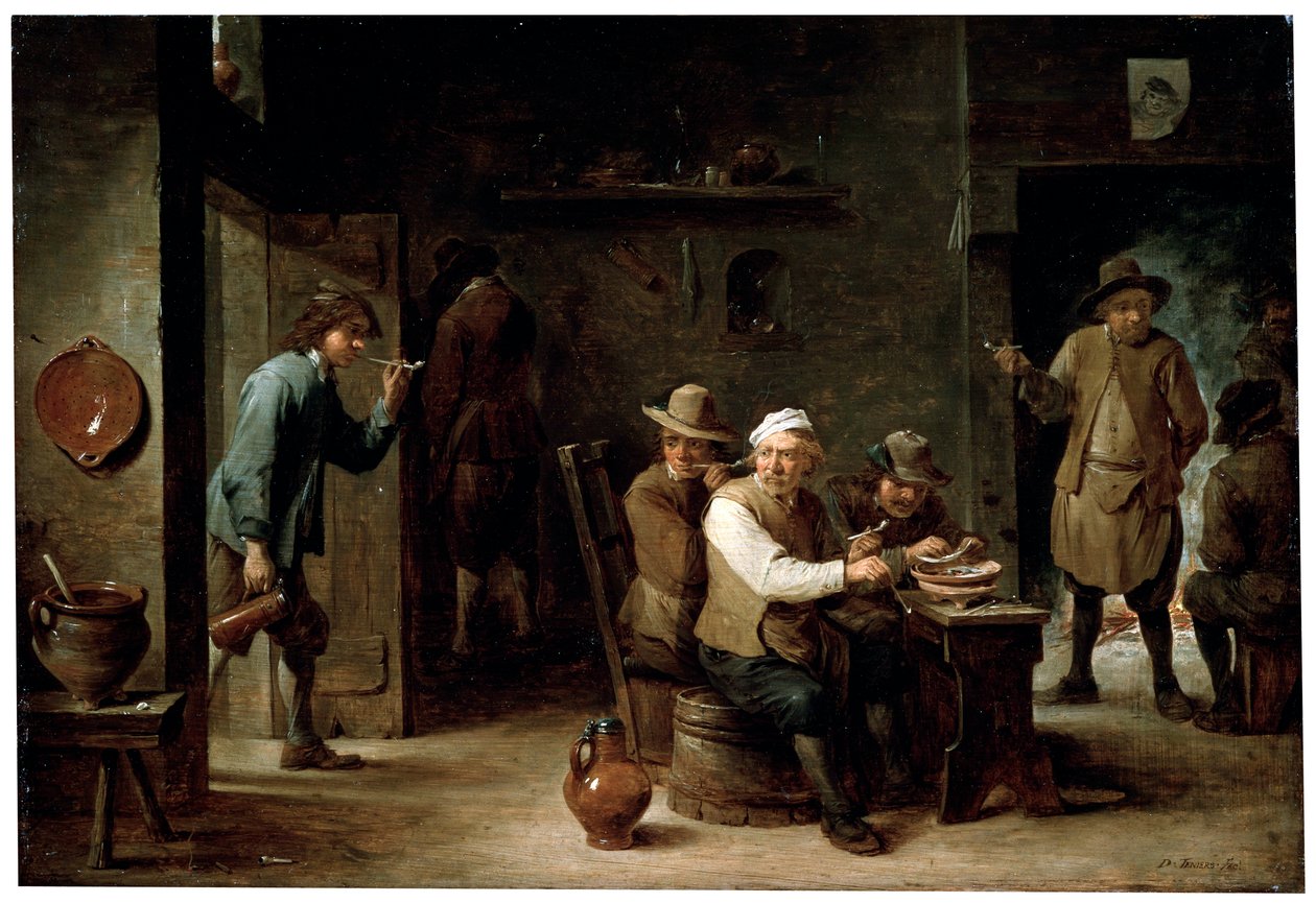 Dans une taverne, années 1640 - David Teniers the Younger