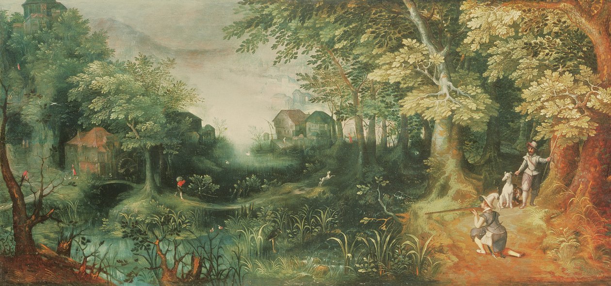 Paysage avec chasseurs - David Vinckboons