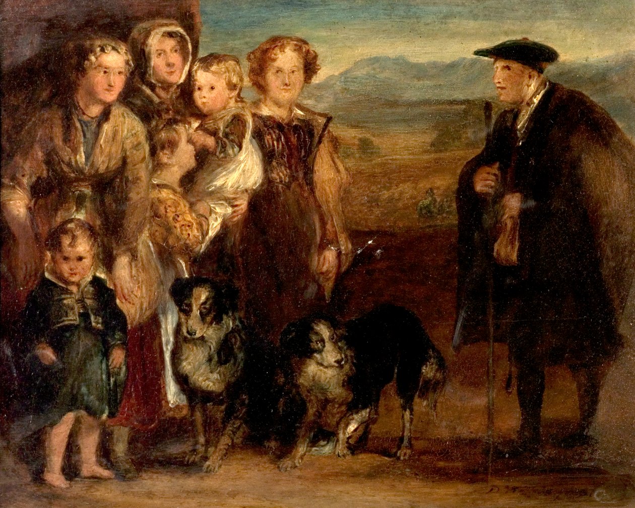 Une famille des Highlands, 1823 - David Wilkie