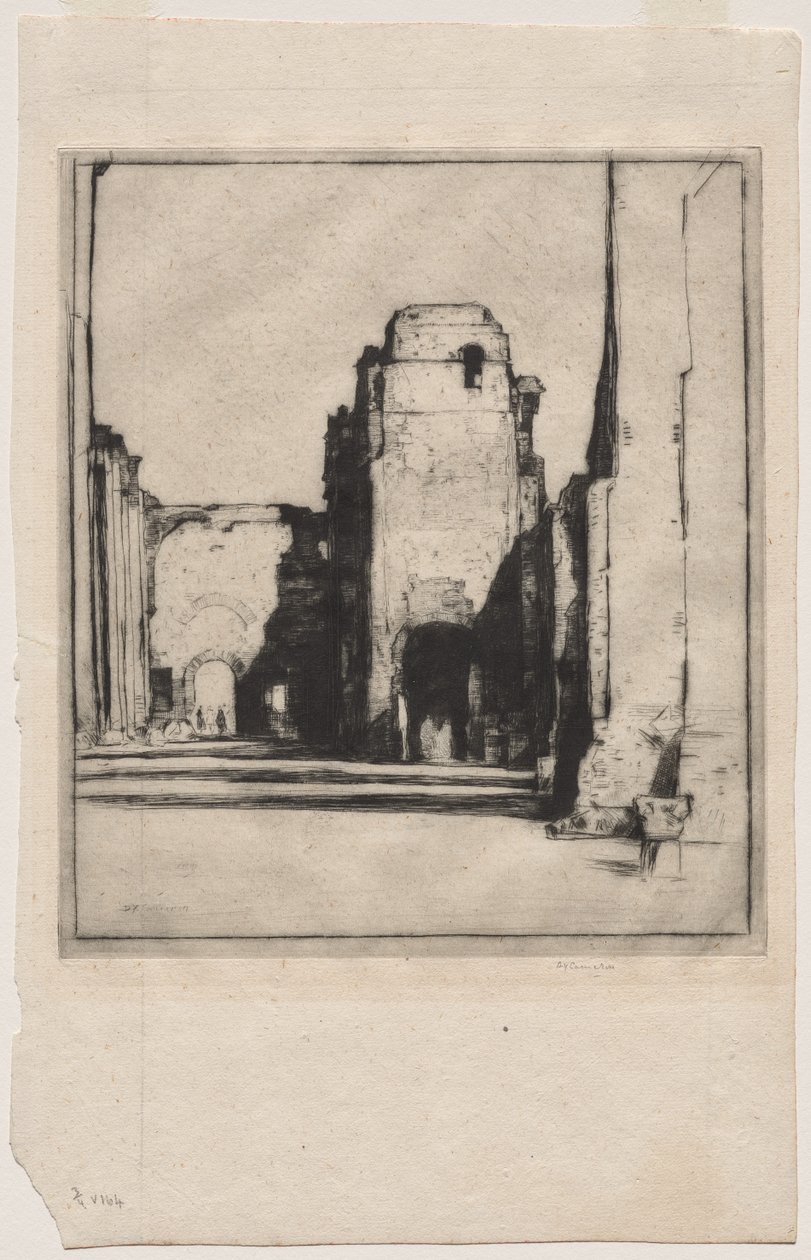 Tepidarium, thermes de Caracalla - David Young Cameron