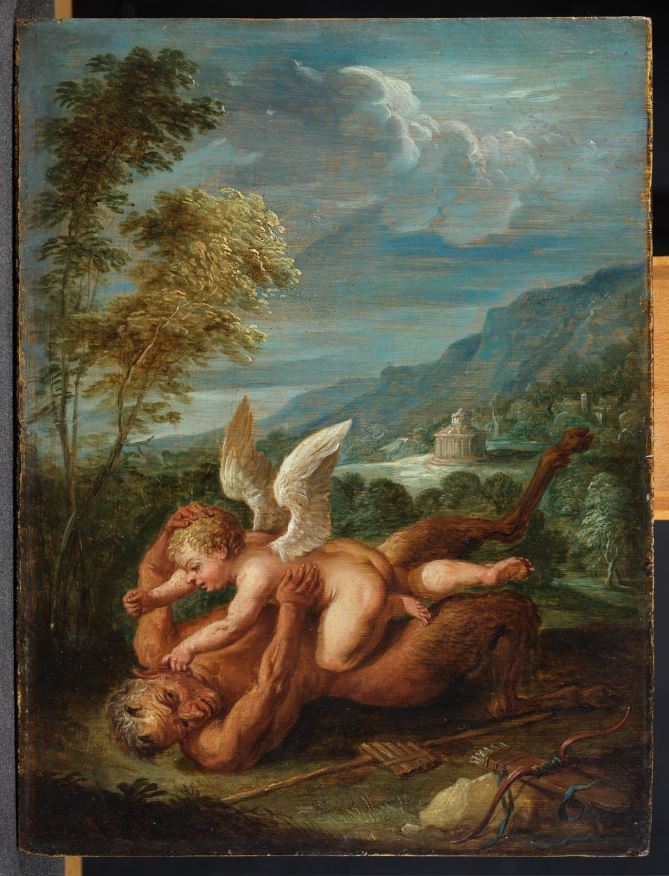 Cupidon surmontant Pan - David Teniers the Younger