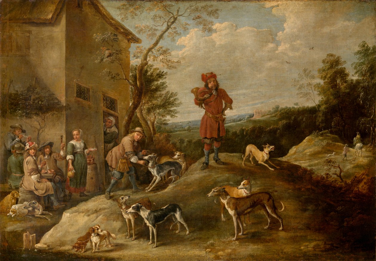 Chasseurs au repos - David the Younger Teniers