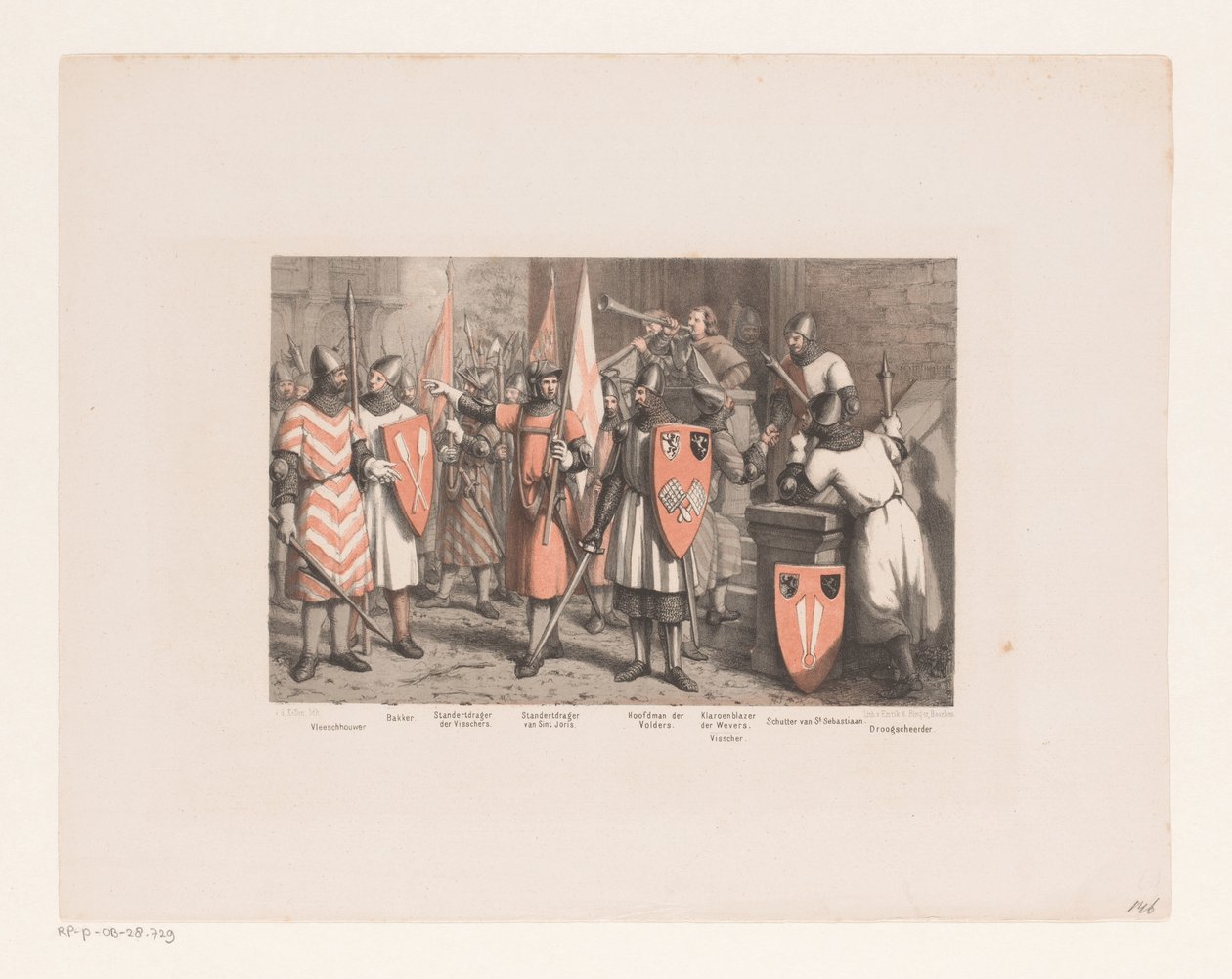 Chevaliers, 13e siècle - David van der Kellen