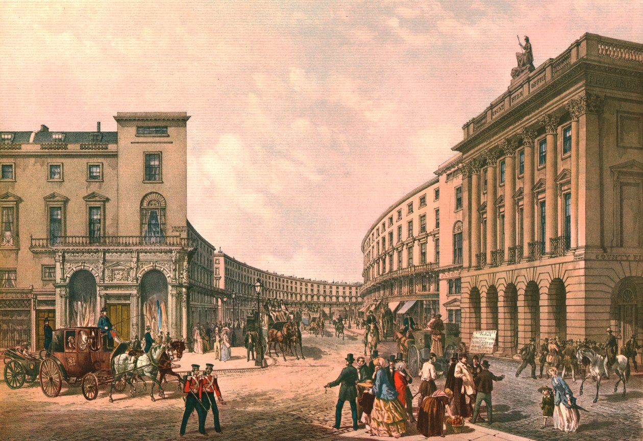Le Quadrant, Regent Street, c1852 - Day and Son
