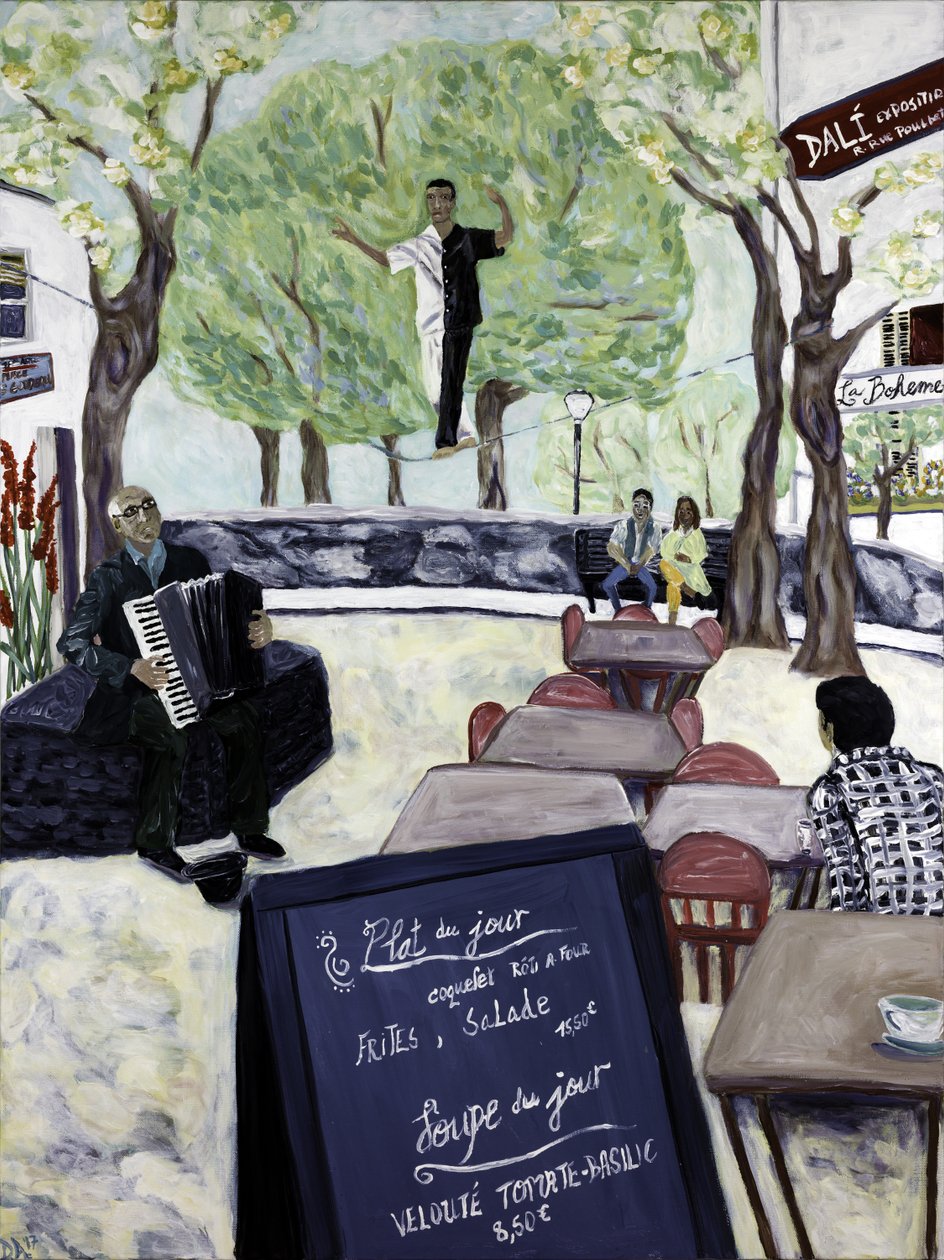 Montmartre, 2017 (acrylique sur toile) - Deborah Eve Alastra