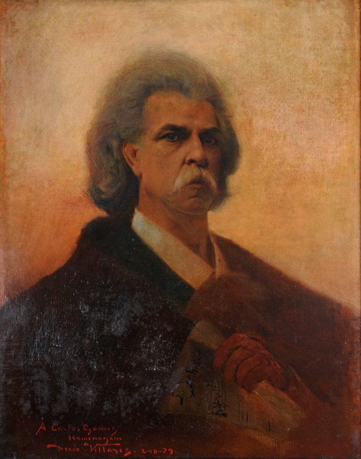 Portrait du maestro Antonio Carlos Gomes - Decio Villares