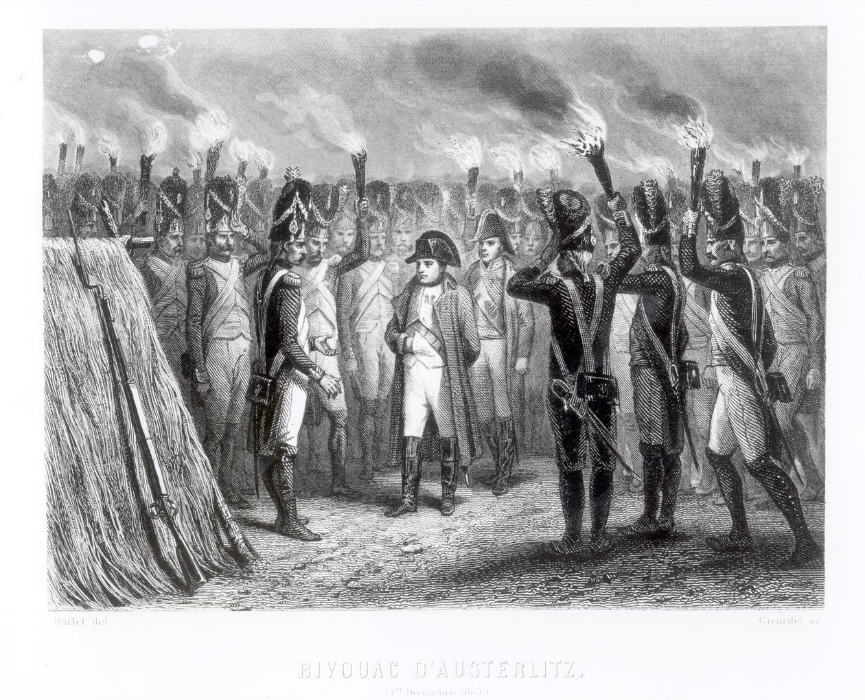 La Ronde de Nuit à Austerlitz (gravée par E. Giradel) - Denis Auguste Marie Raffet