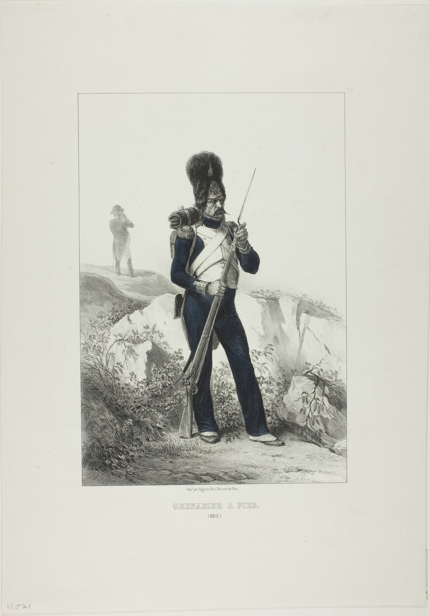 Grenadier à pied, Elbe - Denis Auguste Marie Raffet