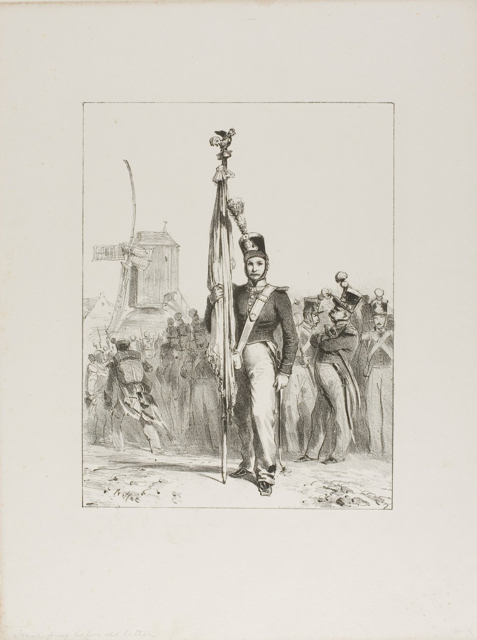 Infanterie légère, porte-étendard - Denis Auguste Marie Raffet