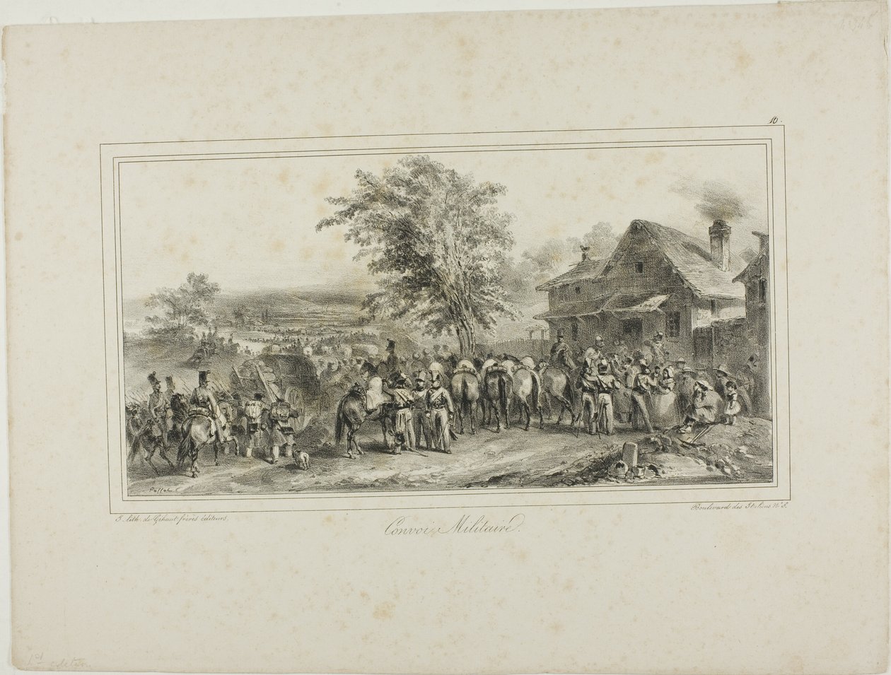 Convoi militaire - Denis Auguste Marie Raffet