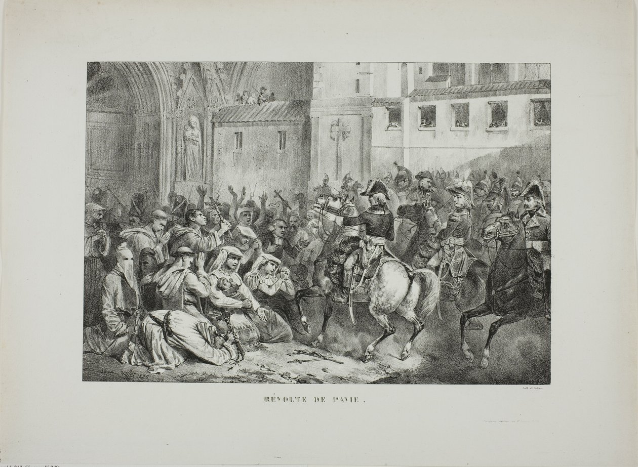 Révolte de Pavie - Denis Auguste Marie Raffet
