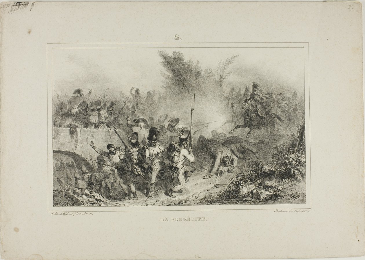 La poursuite - Denis Auguste Marie Raffet
