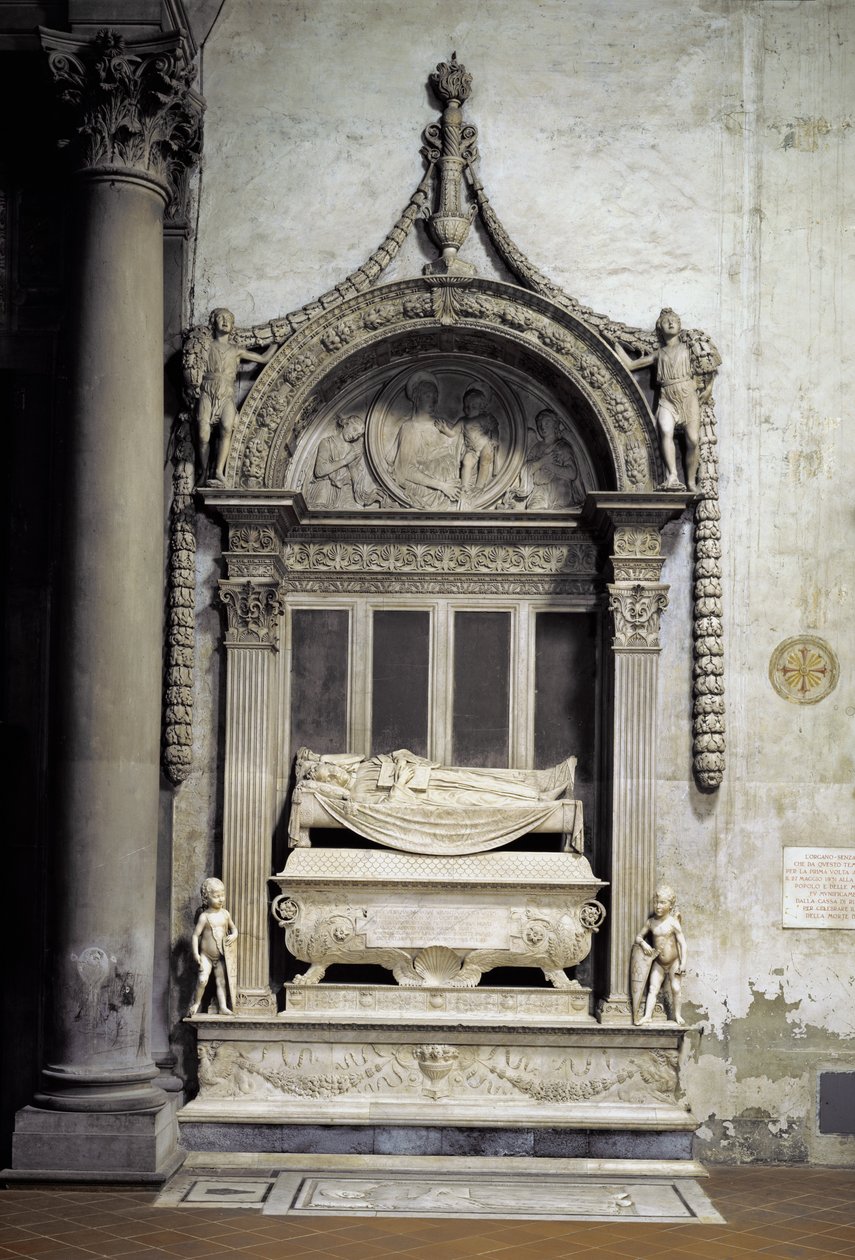 Tombe de Carlo Marsuppini (d.1453) 1453-55 - Desiderio da Settignano