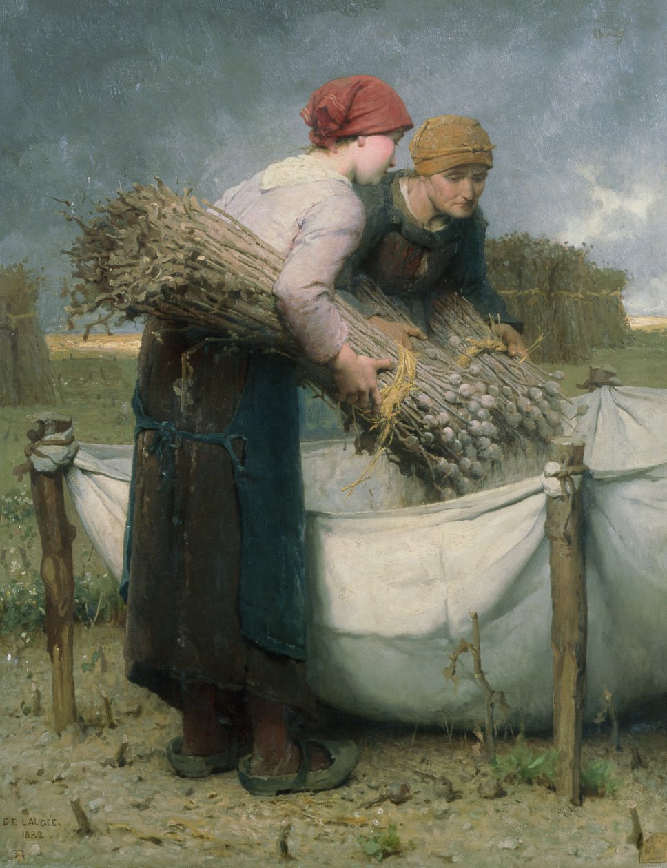 Femmes dans le champ, 1882 - Desire Francois Laugee