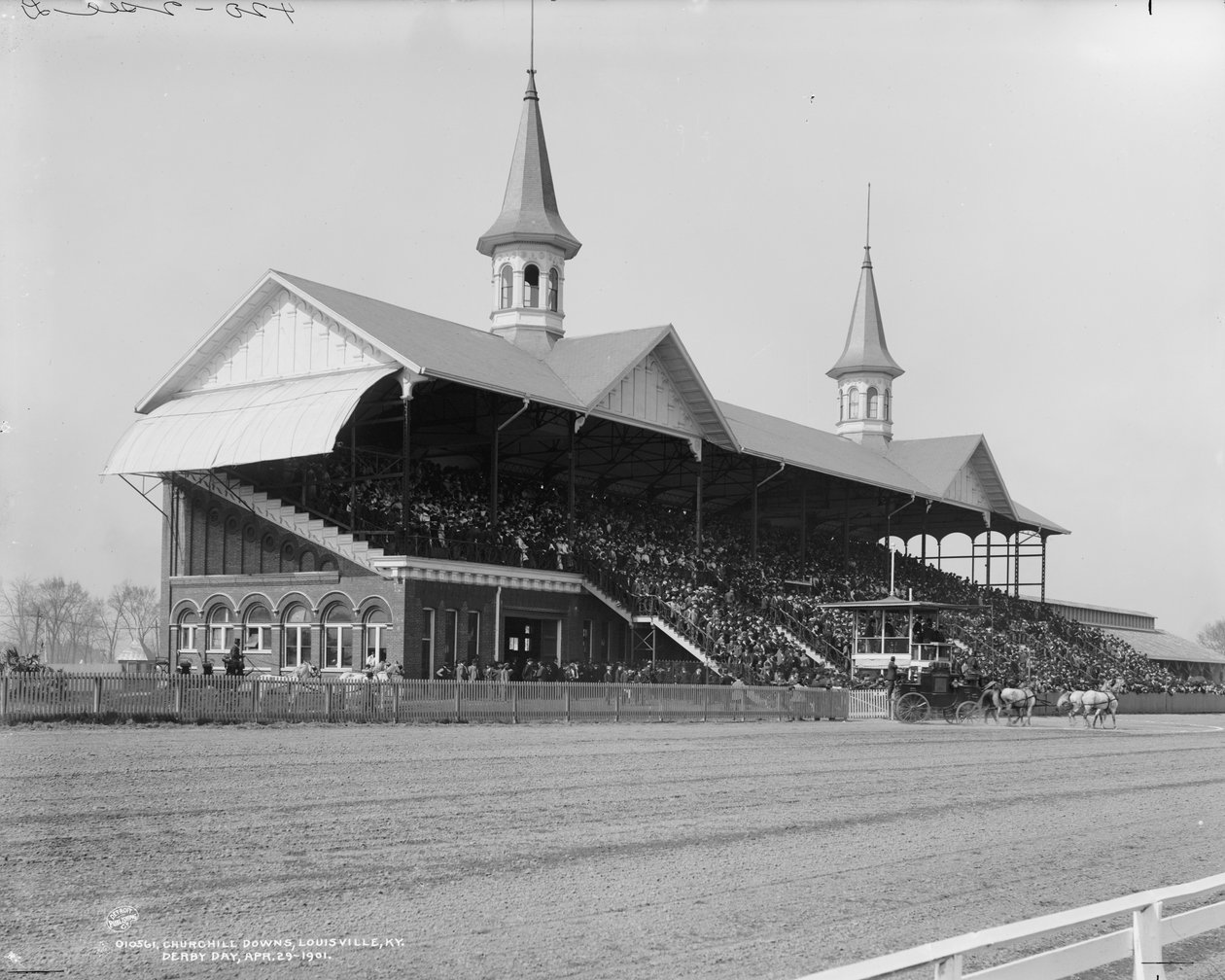 Churchill Downs, Louisville, Kentucky, jour du Derby, 29 avril 1901 - Detroit Publishing Co.