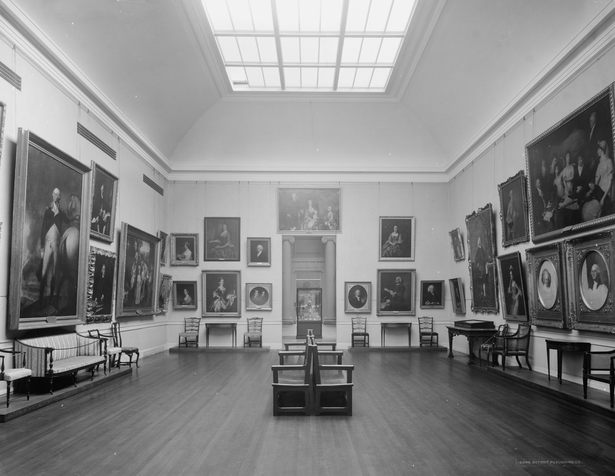 Salle américaine ancienne, Musée des Beaux-Arts, Boston, Massachusetts, vers 1909-20 - Detroit Publishing Co.