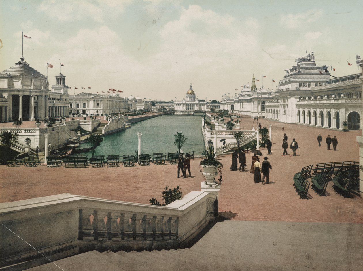 Grand Court, Exposition Trans-Mississippi, 1898 - Detroit Photographic Co.